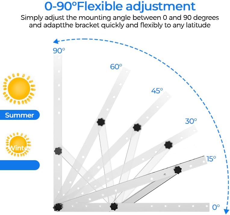 Solar Panel Tilt Mount - 1개 프리미엄 28인치 태양광 틸트 마운트