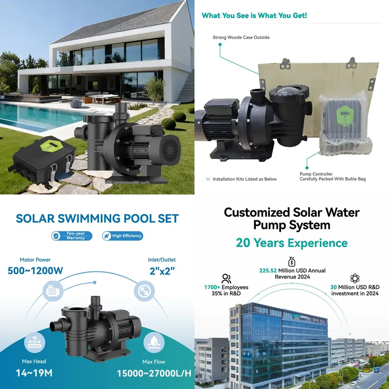 Solar Pool Pump Kit - 베이치 제조업체 공급 2인치 500W IP55