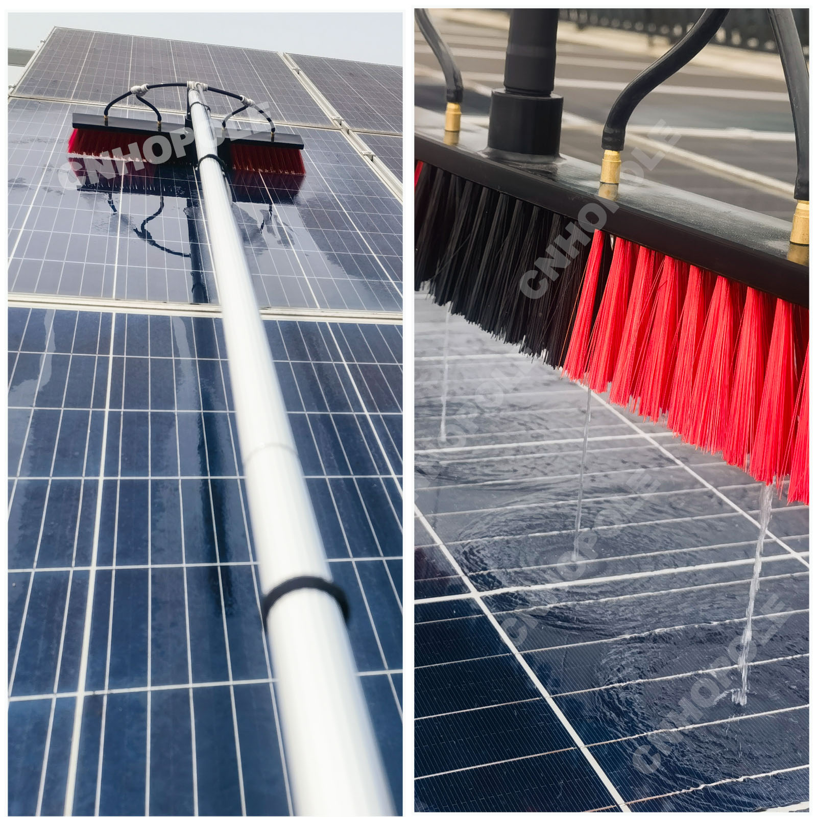 Renewable Energy Kit - 12/18/24/30피트 연장 폴, 태양광 패널 청소