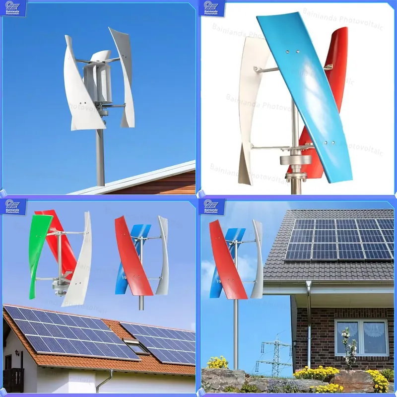 5KW 하이브리드 태양광 풍력 터빈 발전기 수직축 가정 - Renewable Energy Solutions 리뷰 및 가격