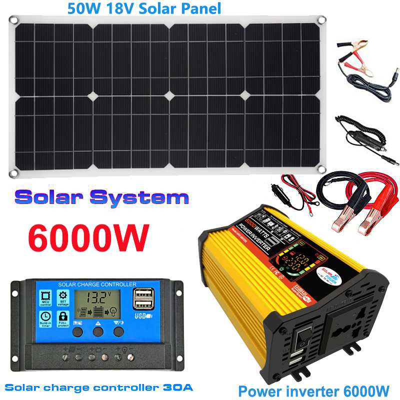 태양광 패널 시스템, 110V, 220V, 50W, 1 - Renewable Energy Kit 리뷰 및 가격