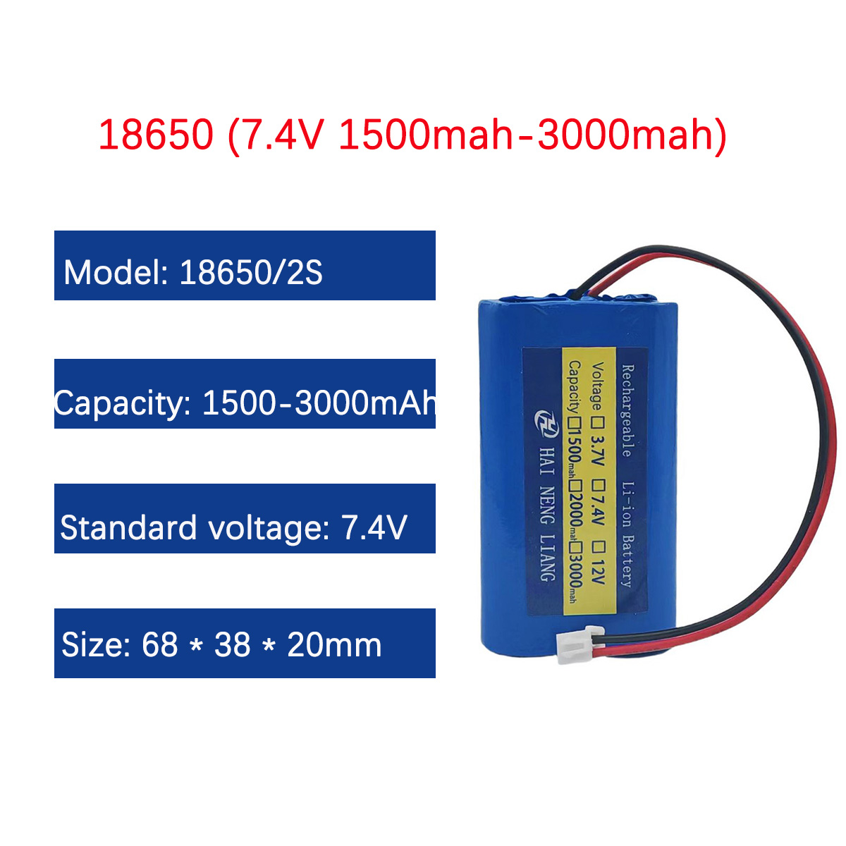 새로운 고에너지 7.4V 18650 배터리 2S 리튬인 - Renewable Energy Technology 리뷰 및 가격