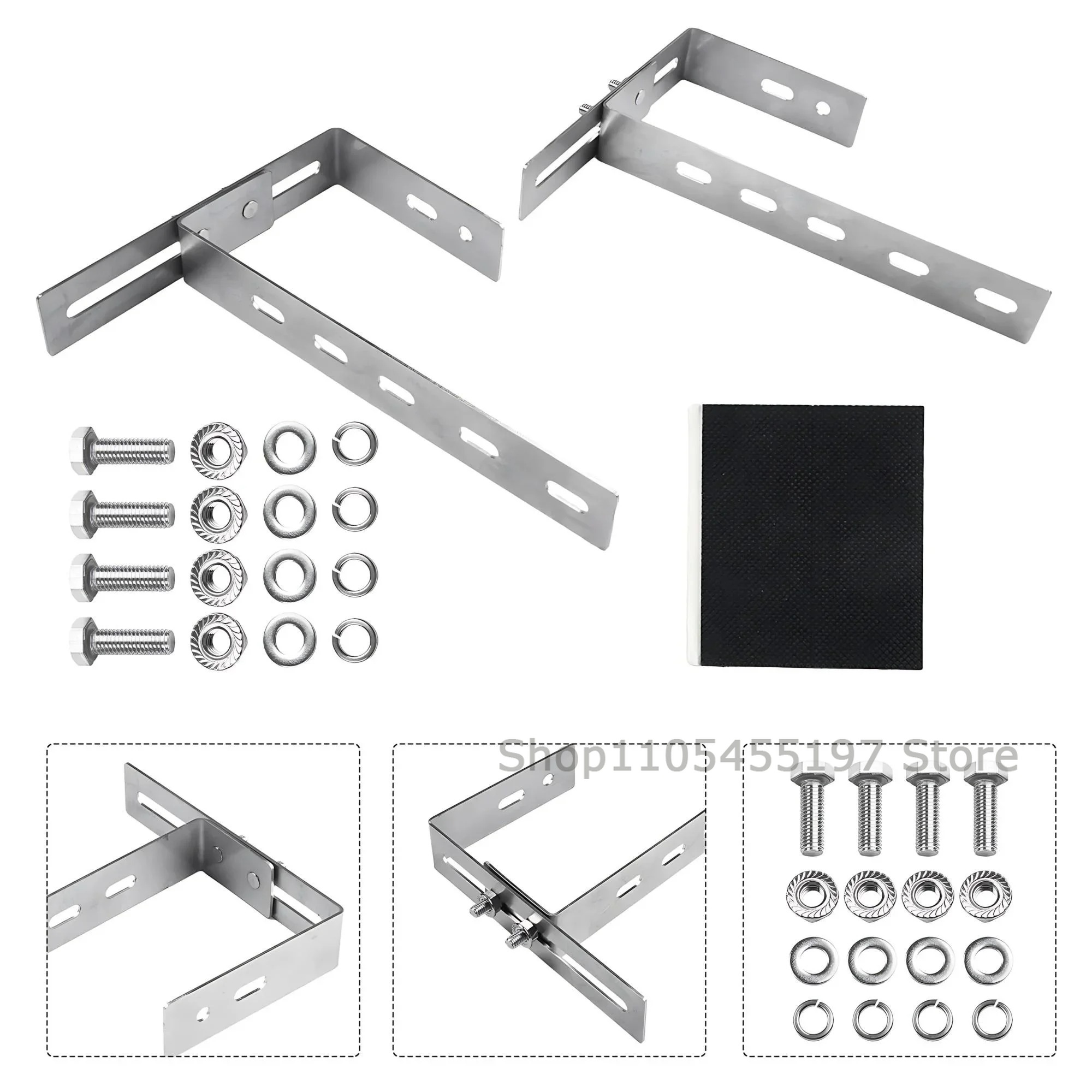 2pcs 조정 가능한 발코니 태양 전지 패널 장착 직각 - Solar Panel Tilt Mount 리뷰 및 가격
