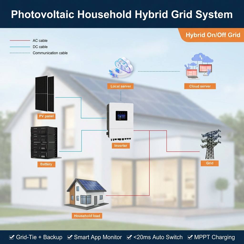 5KW 10KW 15KW 20KW 하이브리드 태양광 발 - Renewable Energy Kit 리뷰 및 가격
