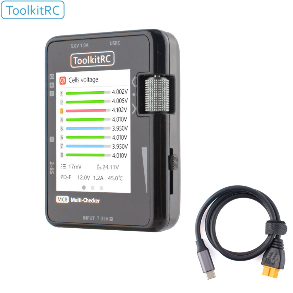 ToolkitRC MC8 미니 사이즈 셀 체커 32비트 - Pwm Charge Controller 리뷰 및 가격
