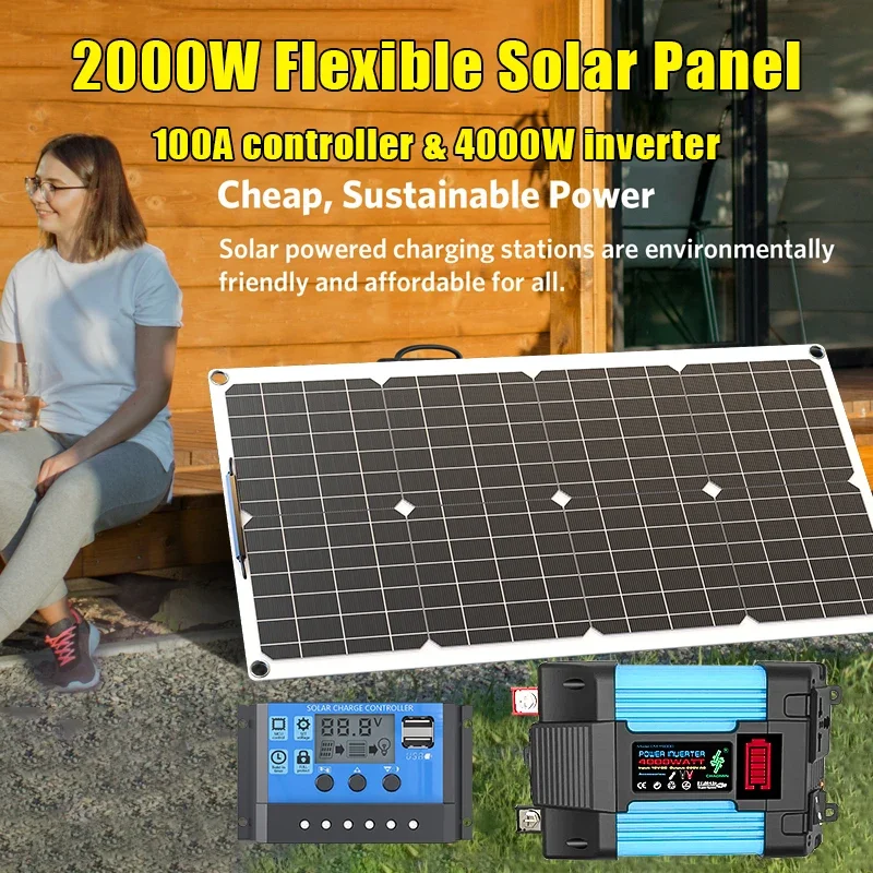 4000W 태양광 패널 키트 12V ~ 110V/220 - Renewable Energy Kit 리뷰 및 가격